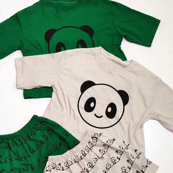 ست تیشرت شورتک پاندا - مانتو پاتریس رشت