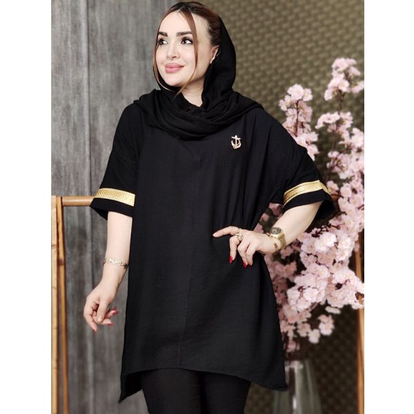 26800916-1-min مانتو جلوبسته نوار طلایی- مانتو پاتریس رشت