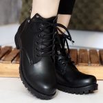 نیم بوت هرمی مشکی - مانتو پاتریس رشت