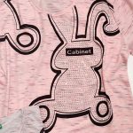تیشرت کراپ ملانژ خرگوش نگینی