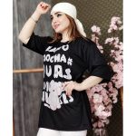 تیشرت لانگ چاپ نوشته - مانتو پاتریس رشت