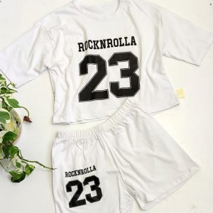 ست تیشرت شورتک چاپ 23 - مانتو پاتریس رشت