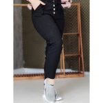 شلوار نیل مام مشکی - مانتو پاتریس رشت