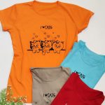 تیشرت چاپ گربه نخ پنبه - مانتو پاتریس رشت