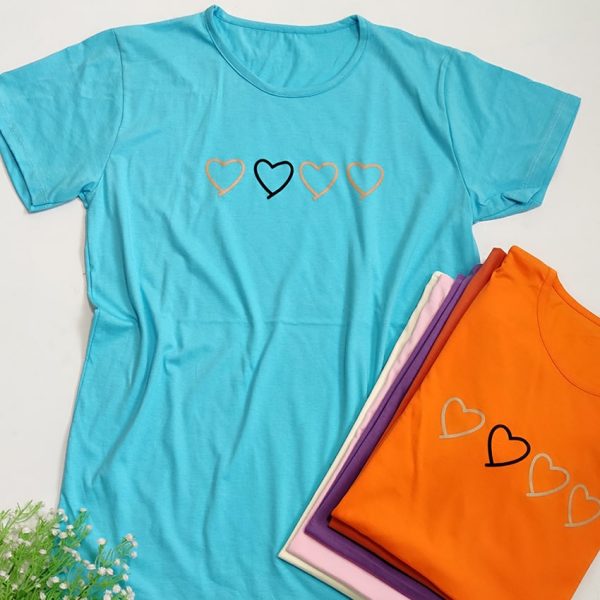 تیشرت نخ پنبه قلب - مانتو پاتریس رشت