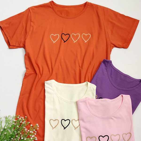 تیشرت نخ پنبه قلب - مانتو پاتریس رشت