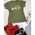 تیشرت چاپ اسمایل - مانتو پاتریس رشت