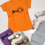 تیشرت چاپ اسمایل - مانتو پاتریس رشت