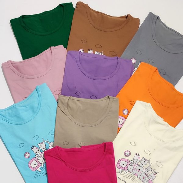 تیشرت نخ پنبه چاپ کیوت بیبی - مانتو پاتریس رشت