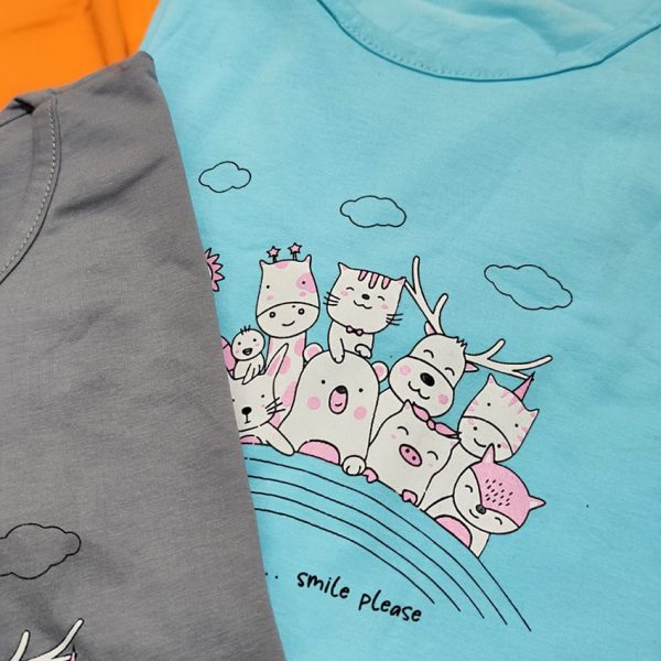 تیشرت نخ پنبه چاپ کیوت بیبی