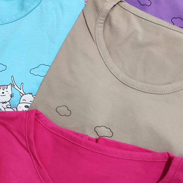 تیشرت نخ پنبه چاپ کیوت بیبی