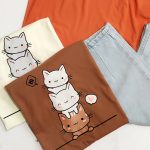 تیشرت نخ پنبه 3 گربه - مانتو پاتریس رشت