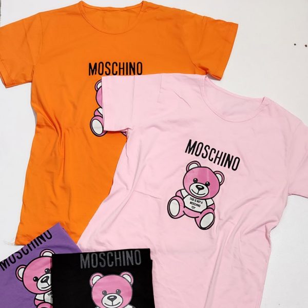 تیشرت چاپ موسچینو صورتی