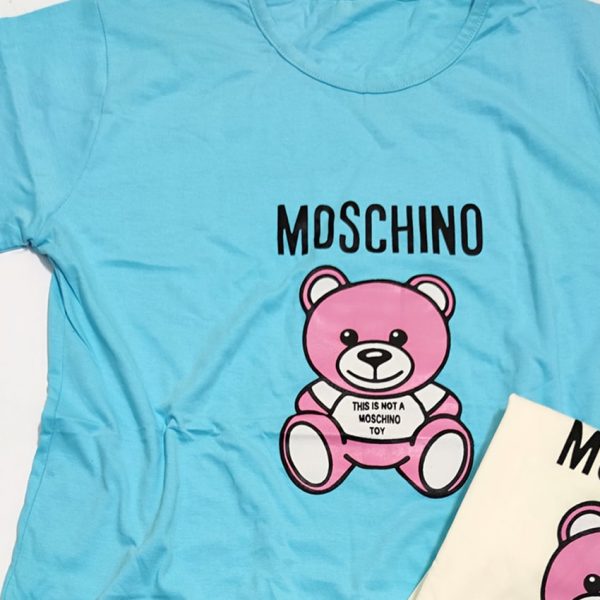 تیشرت چاپ موسچینو صورتی