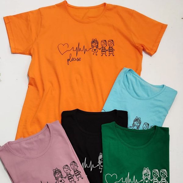 تیشرت نخ پنبه ضربان قلب - مانتو پاتریس رشت