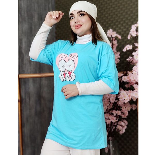 تیشرت لانگ دو خرگوش - مانتو پاتریس رشت