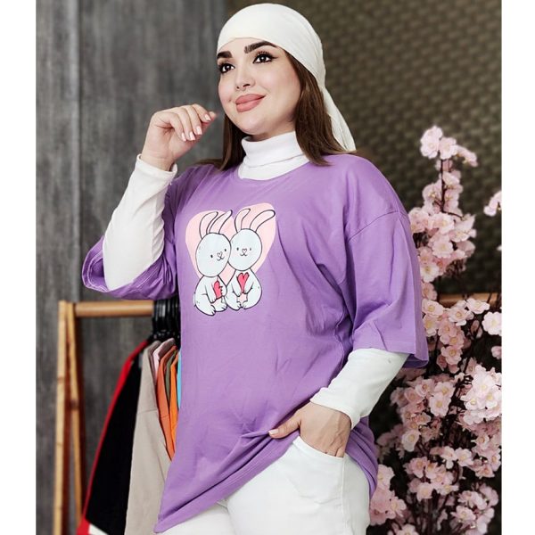 تیشرت لانگ دو خرگوش - مانتو پاتریس رشت