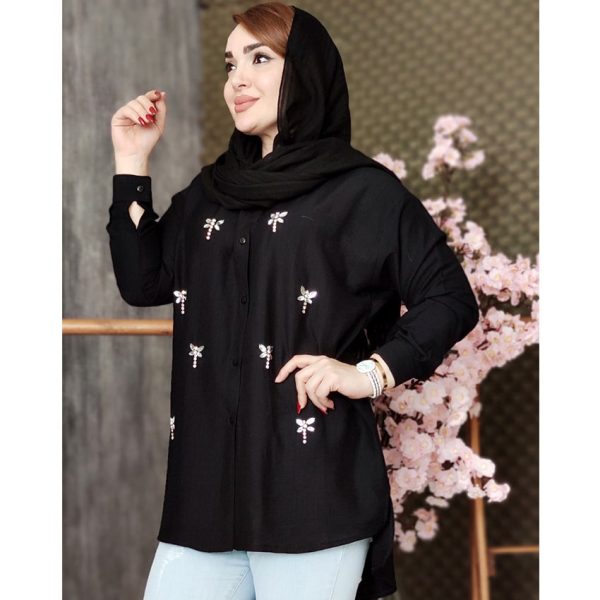 مانتو سنگ دوزی سنجاقک