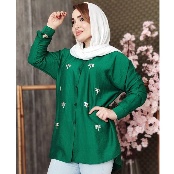 مانتو سنگ دوزی سنجاقک