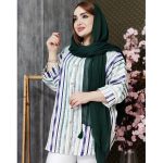 مانتو راه راه رنگی پانچ - مانتو پاتریس رشت