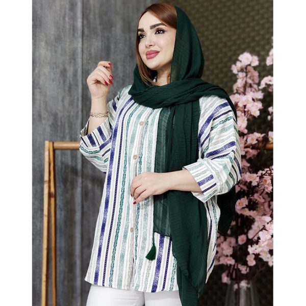 مانتو راه راه رنگی پانچ - مانتو پاتریس رشت