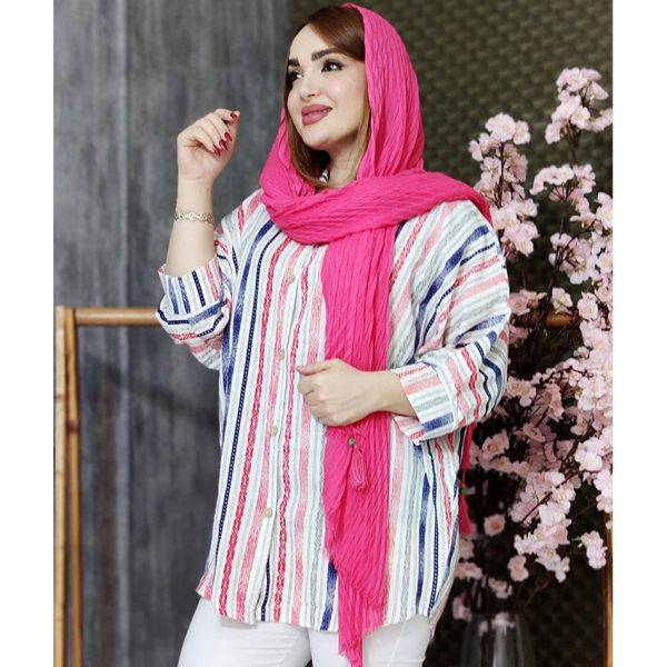 مانتو راه راه رنگی پانچ - مانتو پاتریس رشت