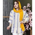 مانتو راه راه رنگی پانچ - مانتو پاتریس رشت