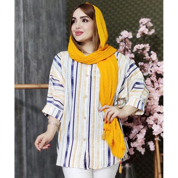 مانتو راه راه رنگی پانچ - مانتو پاتریس رشت