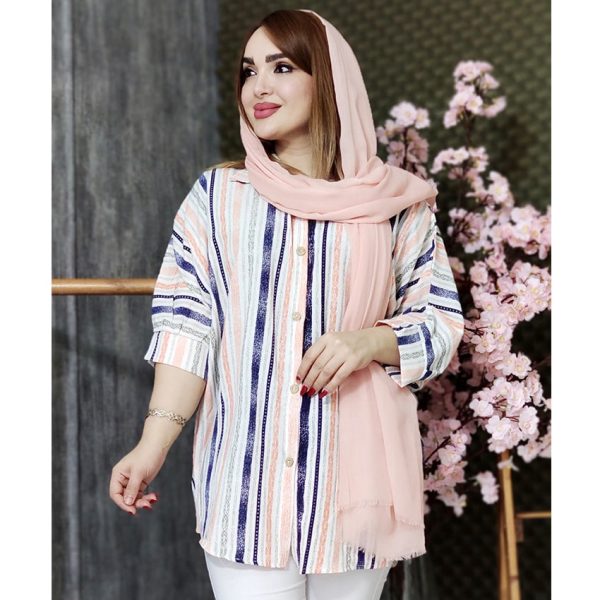 مانتو راه راه رنگی پانچ - مانتو پاتریس رشت