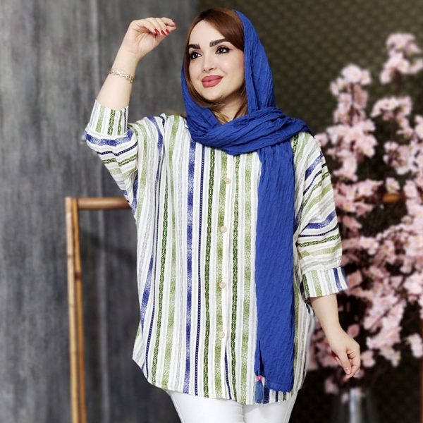 مانتو راه راه رنگی پانچ - مانتو پاتریس رشت