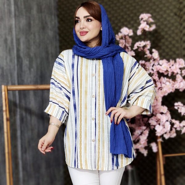 مانتو راه راه رنگی پانچ - مانتو پاتریس رشت