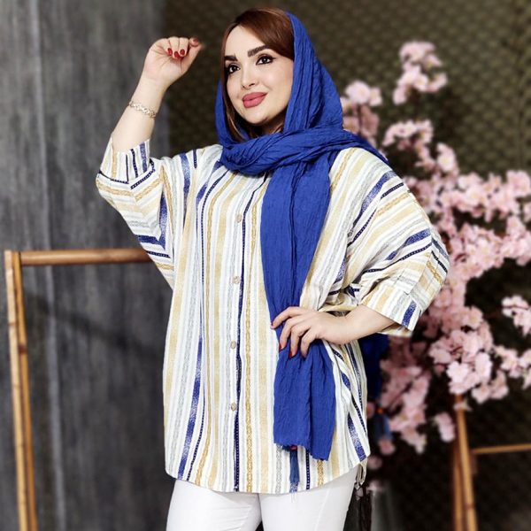 مانتو راه راه رنگی پانچ - مانتو پاتریس رشت