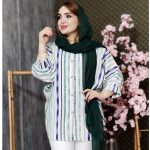 مانتو راه راه رنگی پانچ - مانتو پاتریس رشت