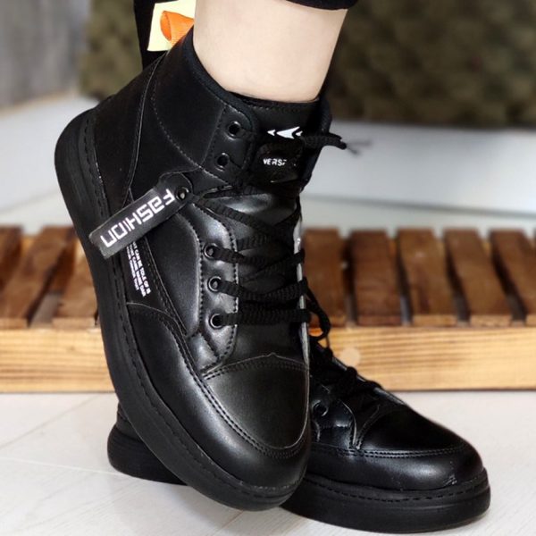 33000305-1-min کتونی ساقدار مشکی - مانتو پاتریس رشت