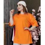 تیشرت لانگ ساده رنگی 32100373/1