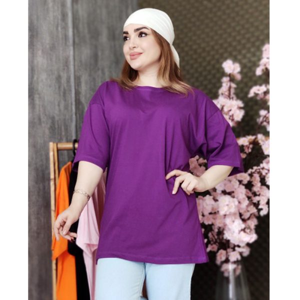 35000250.2 تیشرت لانگ ساده رنگی 32100373/1 - Image 8