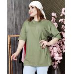 تیشرت لانگ ساده رنگی 32100373/1 - Image 5