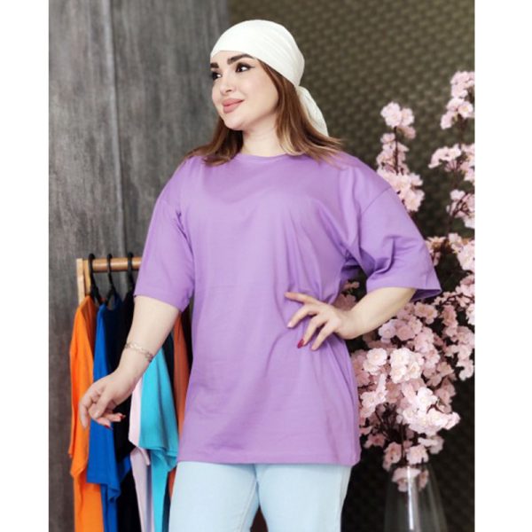 35000250.5 تیشرت لانگ ساده رنگی 32100373/1 - Image 4