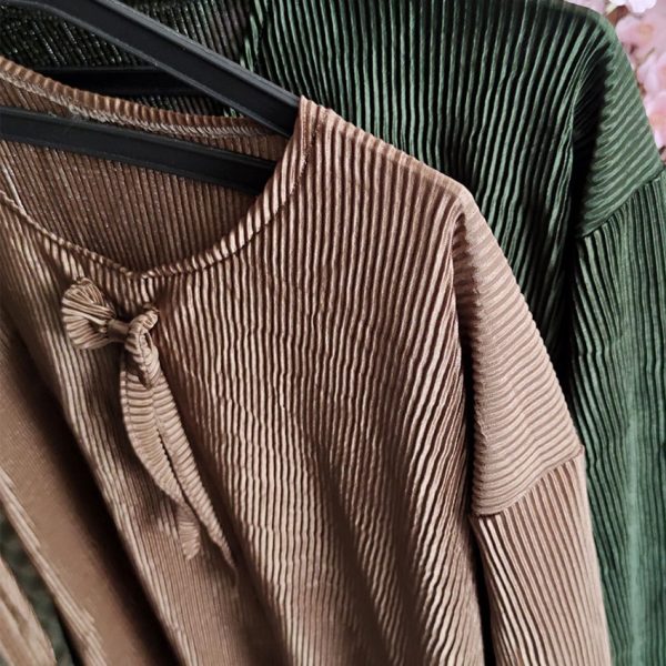 شومیز پلیسه پاپیونی