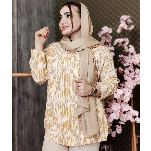 35100175-1-min شومیز دو رنگ منگوله دار - مانتو پاتریس رشت