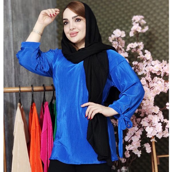 شومیز ساتن پلیسه بندی - مانتو پاتریس رشت