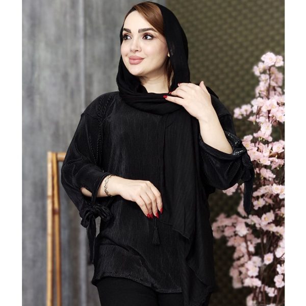 شومیز ساتن پلیسه بندی - مانتو پاتریس رشت