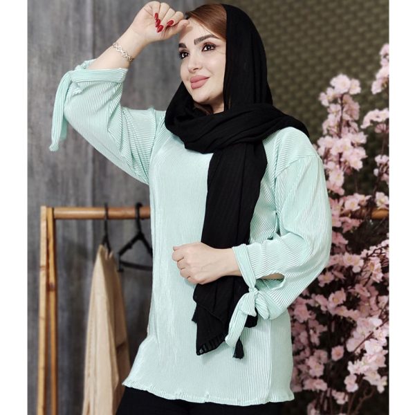 شومیز ساتن پلیسه بندی - مانتو پاتریس رشت