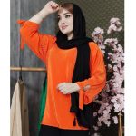 شومیز ساتن پلیسه بندی - مانتو پاتریس رشت