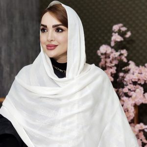 شال کنفی لمه سفید - مانتو پاتریس رشت