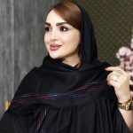 روسری مشکی حاشیه رنگی - مانتو پاتریس رشت