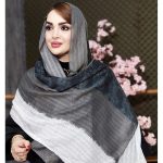 شال بهاره نخی طرحدار - مانتو پاتریس رشت