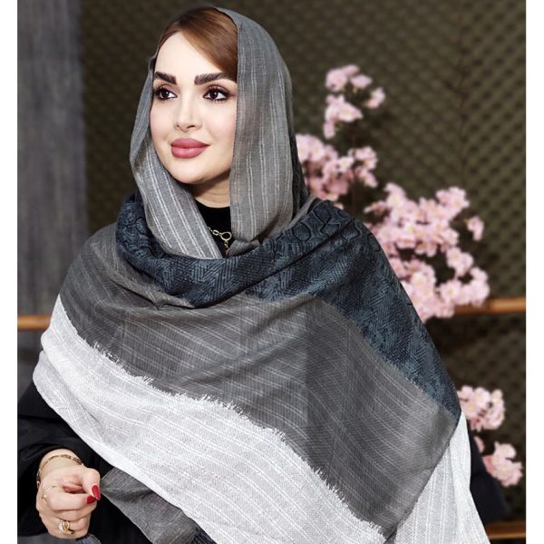 357002996-01-min شال بهاره نخی طرحدار - مانتو پاتریس رشت