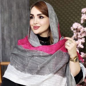 شال بهاره نخی طرحدار - مانتو پاتریس رشت