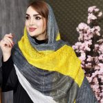 شال بهاره نخی طرحدار - مانتو پاتریس رشت